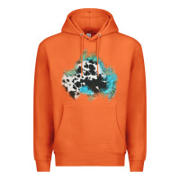 Carrot cowhide turquoise patch Premium Hoodie - AdoDesignShop
