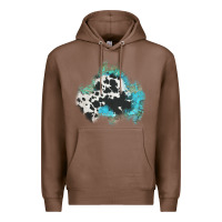 Chestnut cowhide turquoise patch Premium Hoodie - AdoDesignShop