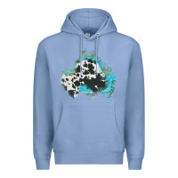 Colony Blue cowhide turquoise patch Premium Hoodie - AdoDesignShop