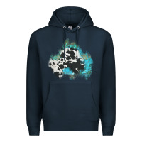 Navy cowhide turquoise patch Premium Hoodie - AdoDesignShop