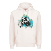 Pale Pink cowhide turquoise patch Premium Hoodie - AdoDesignShop