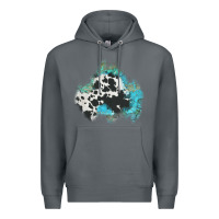 Rock cowhide turquoise patch Premium Hoodie - AdoDesignShop
