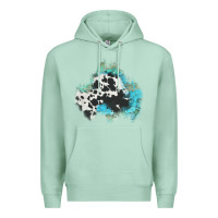 Seafoam cowhide turquoise patch Premium Hoodie - AdoDesignShop