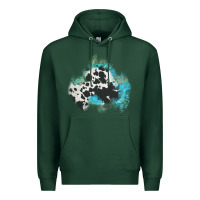 Sports Green cowhide turquoise patch Premium Hoodie - AdoDesignShop