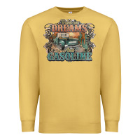 Antique Gold runs on dreams and gasoline truck western Premium Sweatshirt - NancyCooperArtShop