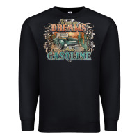 Black runs on dreams and gasoline truck western Premium Sweatshirt - NancyCooperArtShop