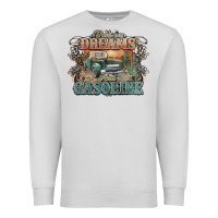 Dove Grey runs on dreams and gasoline truck western Premium Sweatshirt - NancyCooperArtShop
