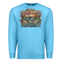 Ocean Blue runs on dreams and gasoline truck western Premium Sweatshirt - NancyCooperArtShop
