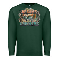 Sports Green runs on dreams and gasoline truck western Premium Sweatshirt - NancyCooperArtShop