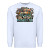 White runs on dreams and gasoline truck western Premium Sweatshirt - NancyCooperArtShop