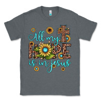Charcoal Heather all my hope is in jesus Classic Tee - JahusDesignShop