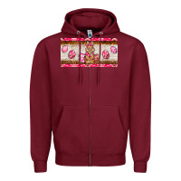 Burgundy pink camouflage egg hunter bunny   license plate Zipper Hoodie - BarkalooDesign