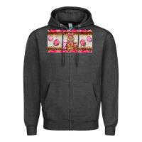 Charcoal Heather pink camouflage egg hunter bunny   license plate Zipper Hoodie - BarkalooDesign