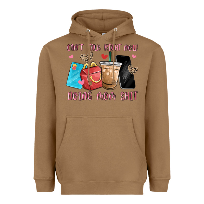 Can't Talk Right Now Doing Mom Shit Heavyweight Hoodie by MaliasSmallBusiness | Teevron
