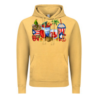 Vintage Mustard puerto rico coffee cups Vintage Hoodie - Zillion Design Studio