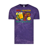 Cloud Purple beer&crawfish that's why i'm here Vintage Tee - FaDigitalArtStudio