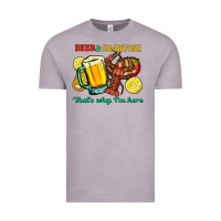 Vintage Zinc beer&crawfish that's why i'm here Vintage Tee - FaDigitalArtStudio