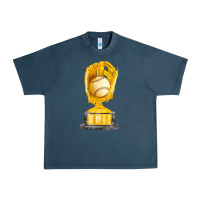Midnight Navy baseball throphy cup fa element Urban Heavy Tee - FaDigitalArtStudio