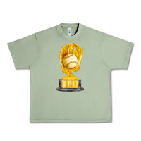 Oil Green baseball throphy cup fa element Urban Heavy Tee - FaDigitalArtStudio
