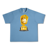 Pebble Blue baseball throphy cup fa element Urban Heavy Tee - FaDigitalArtStudio