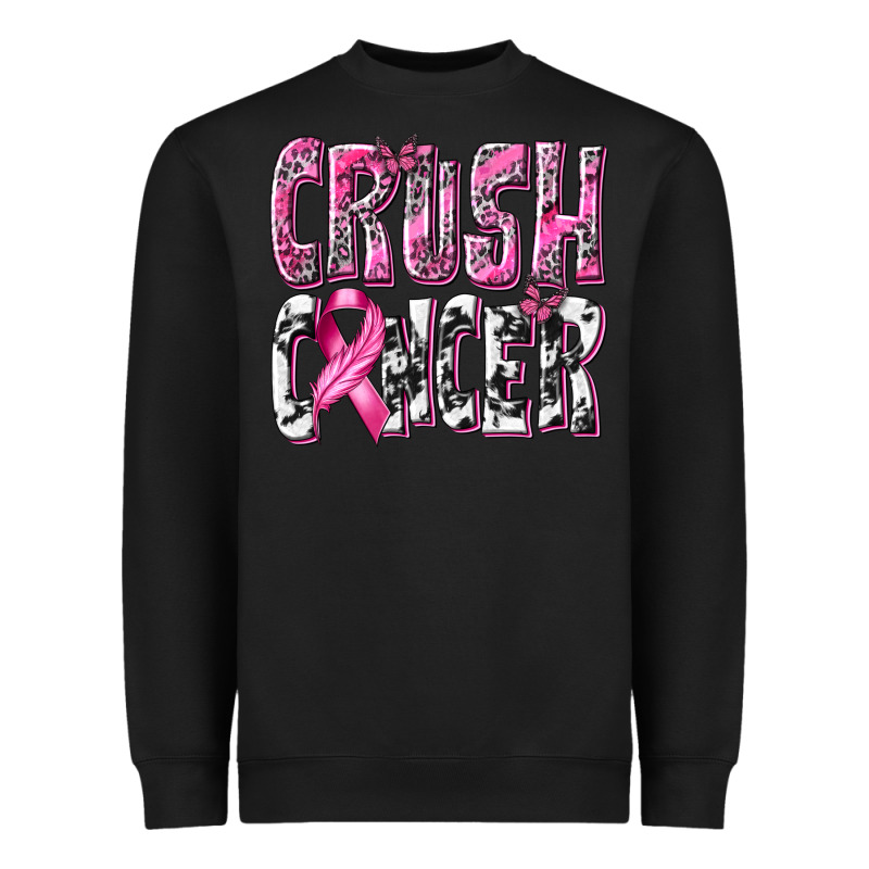 Crush Cancer Heavyweight Sweatshirt by texasbilliewilder | Teevron