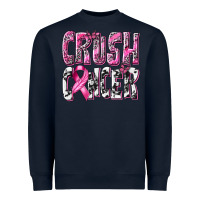 Navy Crush Cancer Heavyweight Sweatshirt - texasbilliewilder
