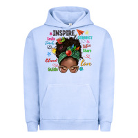 Pigment Grape Ice afro messy bun teach inspire love teacher blessed Urban Hoodie - NancyCooperArtShop