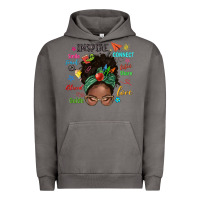 Pigment Tornado afro messy bun teach inspire love teacher blessed Urban Hoodie - NancyCooperArtShop