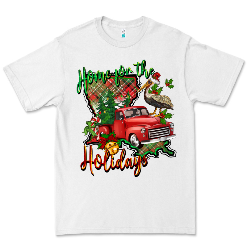 Home For The Holidays Louisiana Premium Tee by BarkalooDesign | Teevron