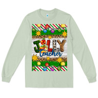 Matcha Christmas jolly teacher Long Sleeve Tee - Artiststas