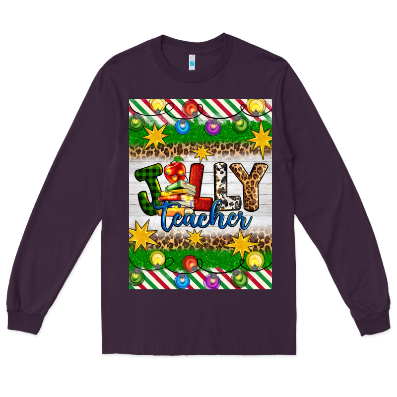 Christmas Jolly Teacher Long Sleeve Tee by Artiststas | Teevron