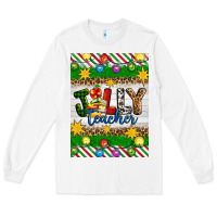 White Christmas jolly teacher Long Sleeve Tee - Artiststas