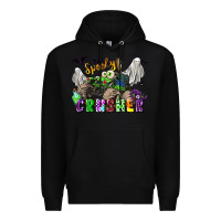 Black spooky crusher monster truck Premium Hoodie - LillyAllenDesigns