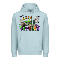 Blue Mist spooky crusher monster truck Premium Hoodie - LillyAllenDesigns
