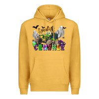 Mustard spooky crusher monster truck Premium Hoodie - LillyAllenDesigns