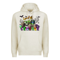 Oatmeal Heather spooky crusher monster truck Premium Hoodie - LillyAllenDesigns