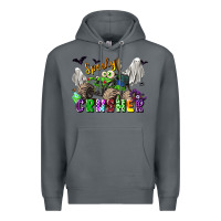 Rock spooky crusher monster truck Premium Hoodie - LillyAllenDesigns