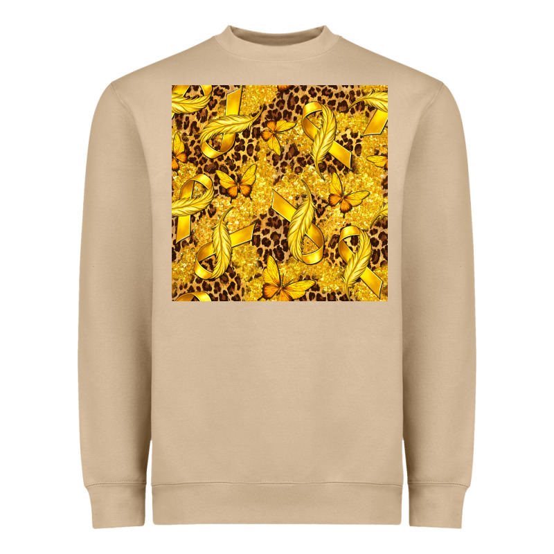 Childhood Cancer Butterfly Heavyweight Sweatshirt by texasbilliewilder | Teevron