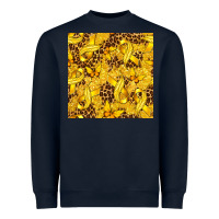 Navy Childhood Cancer Butterfly Heavyweight Sweatshirt - texasbilliewilder