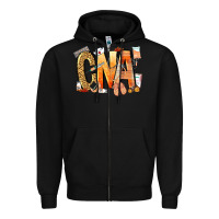 Black cna certified nursing assistant nurse Zipper Hoodie - NancyCooperArtShop