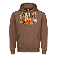 Chestnut cna certified nursing assistant nurse Zipper Hoodie - NancyCooperArtShop