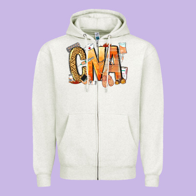 Cna Certified Nursing Assistant Nurse Zipper Hoodie Designed By Nancycooperartshop