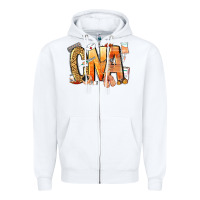 White cna certified nursing assistant nurse Zipper Hoodie - NancyCooperArtShop