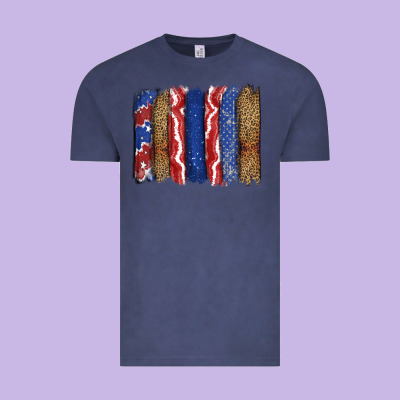 4th Of July Brushstroke Vintage Tee Designed By Cowgirlartshop