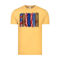 Vintage Mustard 4th of July brushstroke Vintage Tee - CowGirlArtShop
