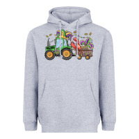 Heather Grey mardi gras tractor Heavyweight Hoodie - MaliasSmallBusiness