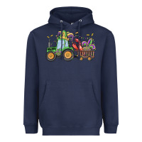 Navy mardi gras tractor Heavyweight Hoodie - MaliasSmallBusiness