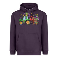Plum mardi gras tractor Heavyweight Hoodie - MaliasSmallBusiness