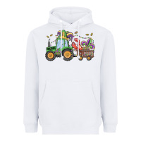 White mardi gras tractor Heavyweight Hoodie - MaliasSmallBusiness