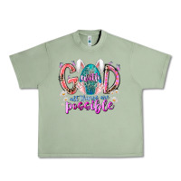 Oil Green with god all things are possible Urban Heavy Tee - RacoonDesign